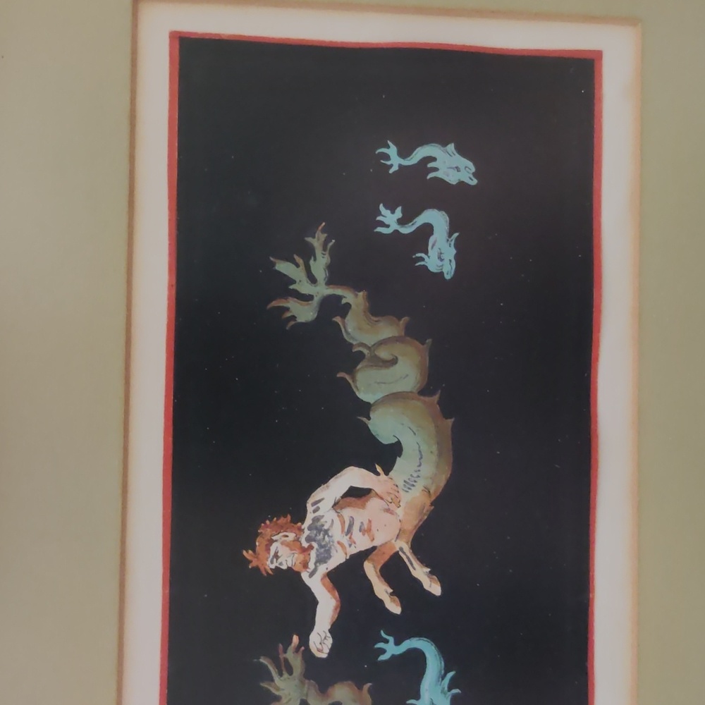Phantasmagorical art prints pair 12x 7.5